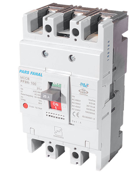 کلید اتوماتیک فیکس 25 آمپر پارس فانال MODEL : PF3N-100/25A FIX