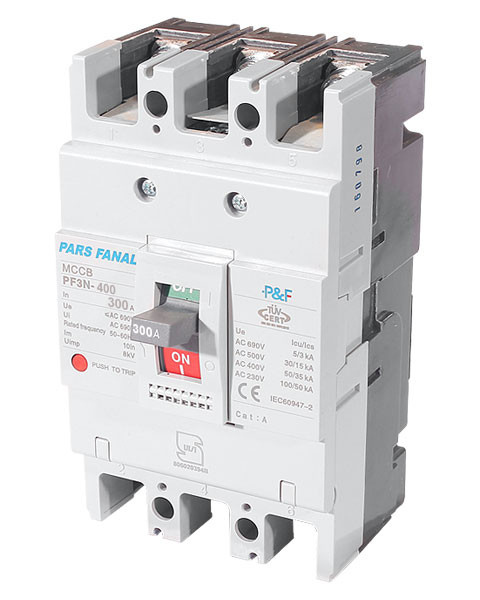 کلید اتوماتیک فیکس 300 آمپر پارس فانال MODEL : PF3N-400/300A FIX