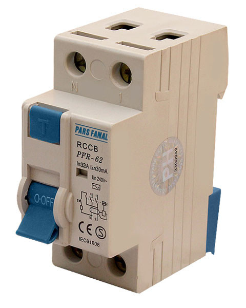 کلید محافظ جان 2 پل 32 آمپر پارس فانال MODEL : PFR-62/32A