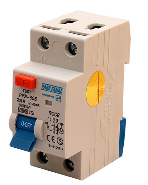 کلید محافظ جان الکترونیکی 25 آمپر پارس فانال MODEL : PFR-62E/25A