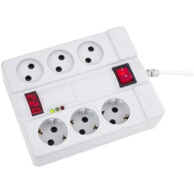 محافظ ۶ خانه دیجیتالی پارت الکتریک با کابل ۵ متر کد 2160