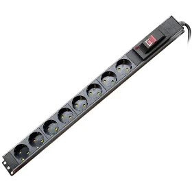 چند راهی رک مونت با فیوز مینیاتوری پارت الکتریک ۸خانه با کابل ۱/۸ متر کد2266