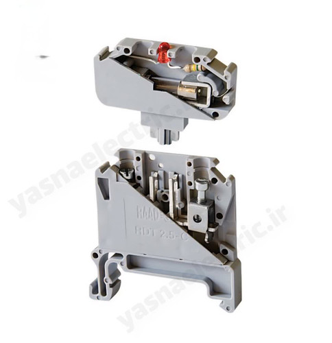 ترمینال ریلی فیوزی چراغدار 24 ولت سایز 2.5 (RDT 2.5-CFC LD)